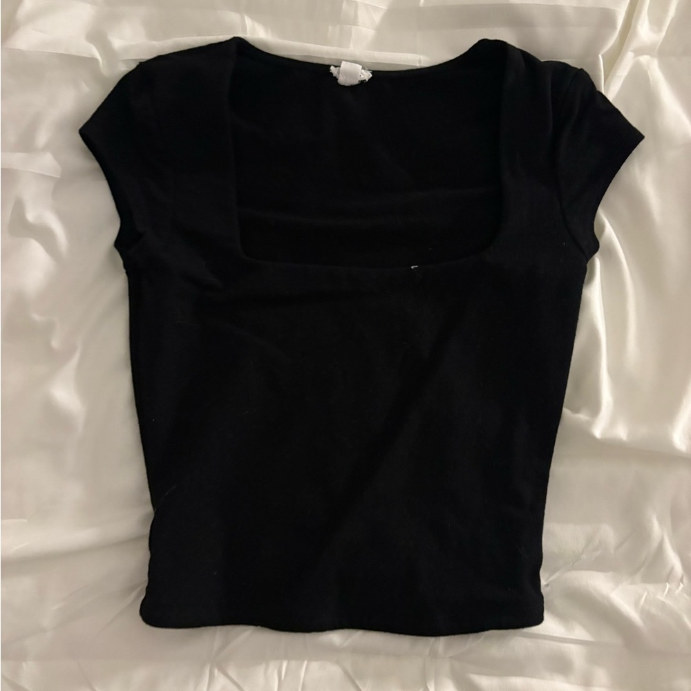 Garage Black Crop Top